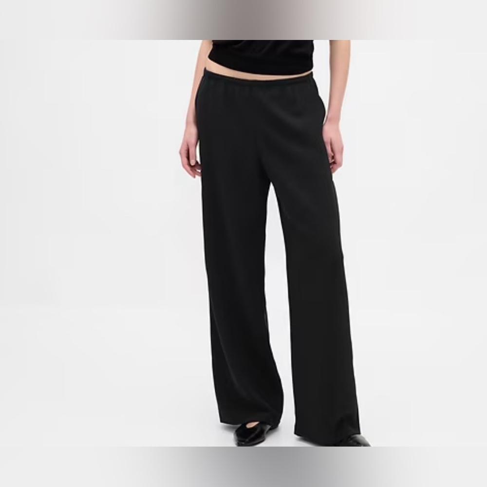 GAP Sz XXL Ribbed Wide-Leg Pull On Pants with Elastic Waistband NEW WITH TAGS